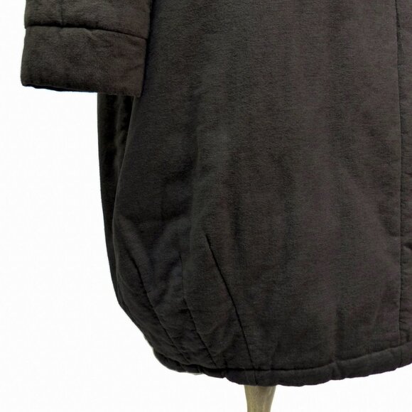 Icinoo Bubble Coat Medium Olive Brown Faux Fur & Quilt Lining Warm Washable - Picture 7 of 8